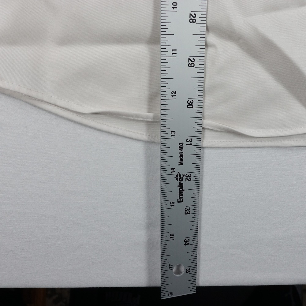 Twillory Performance Dress Shirt Men's 18 34-35 Tailored Fit Flip Cuff White - Picture 6 of 13